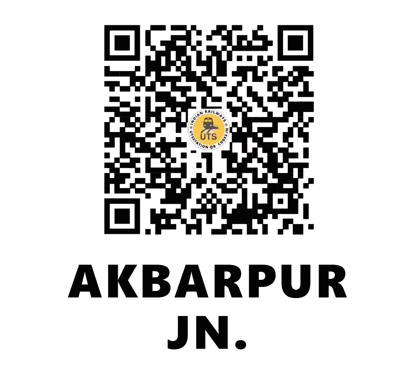 UTS QR Code for AKBARPUR JN. - ABP - NR (UTTAR PRADESH)